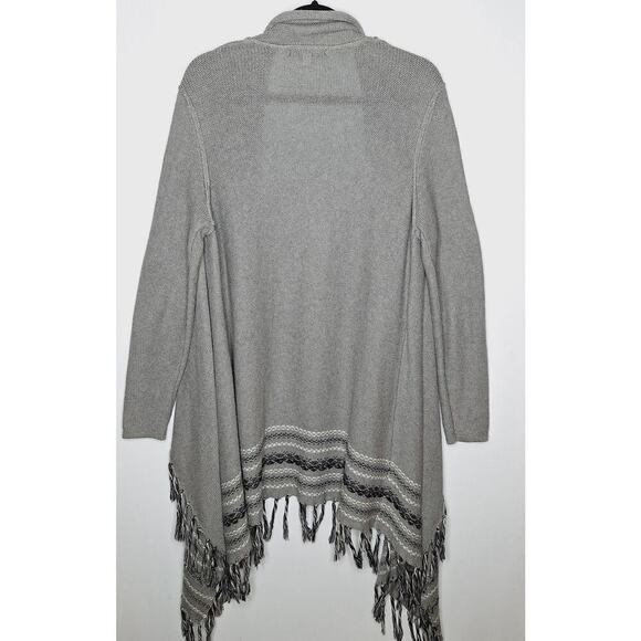 Cabi Prairie Long Duster Cardigan Sweater Fringe Boho Fringe Western 974 Medium - Picture 11 of 11